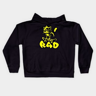 Skater Cat | Hardcore Cat | Radical Cat | Skate or Die Kids Hoodie